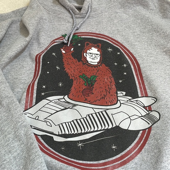 Raine Wilson for Lide Tops - The Office Bears Beets Battlestar Galactica Dwight Shrute Hoodie by Raine Wilson